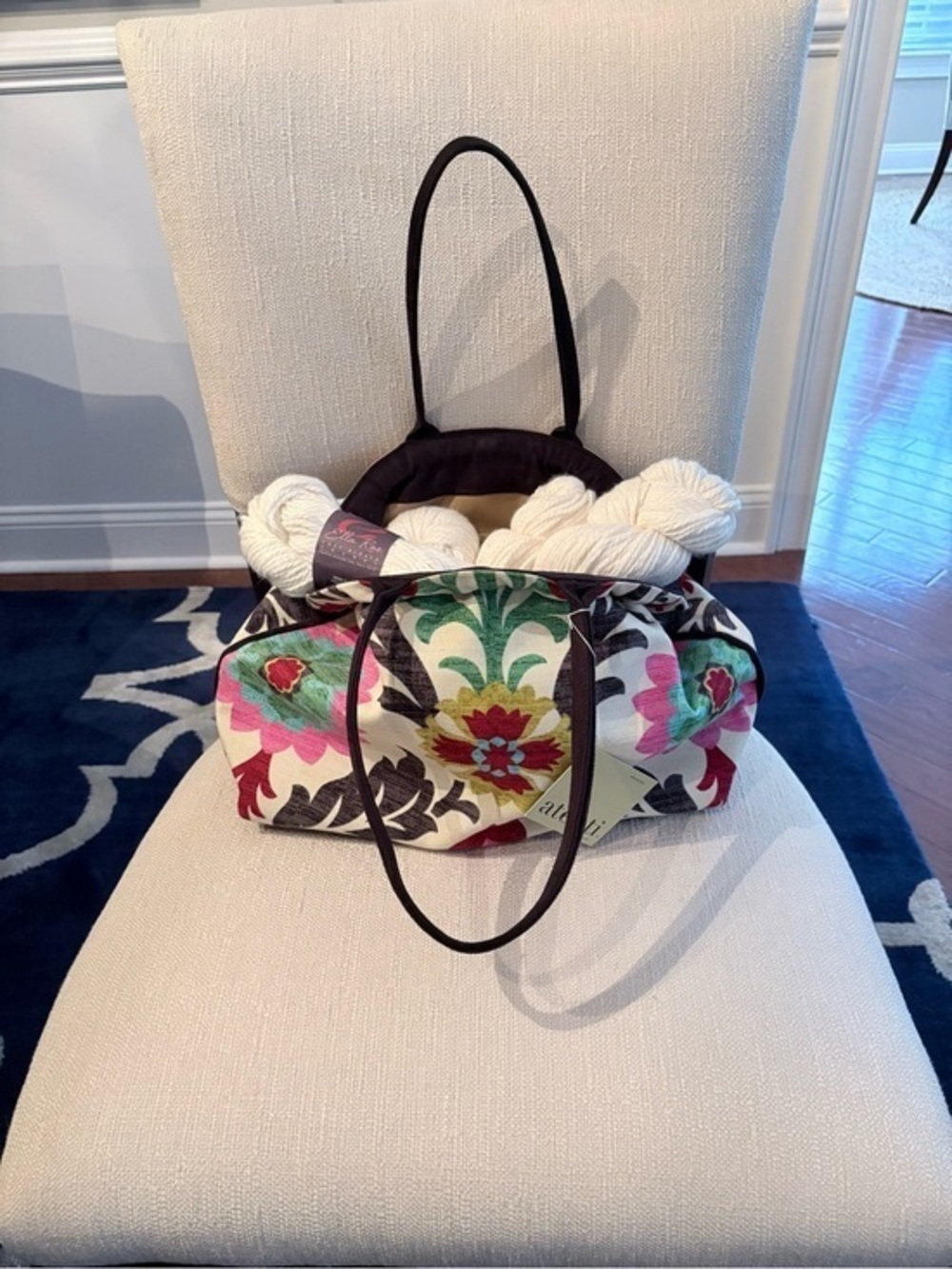 Atenti Betty Bag Santa Maria Suzani Floral Project Handbag NWT - Picture 3 of 10